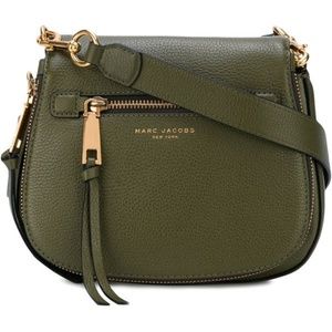 NWOT! Marc Jacobs Leather Green Nomad Saddlebag Crossbody Shoulder Bag